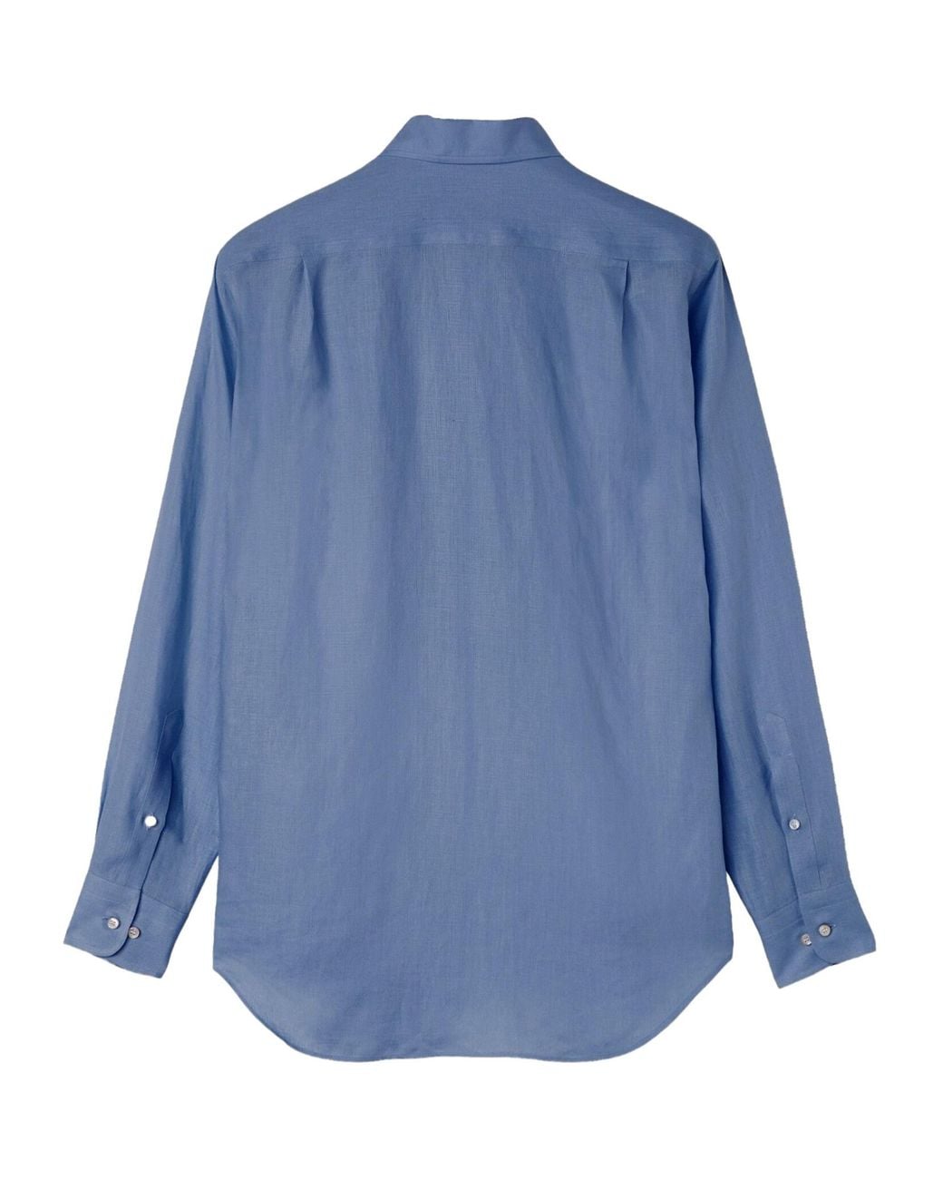 Loro Piana Blue André Long-Sleeved Shirt for men