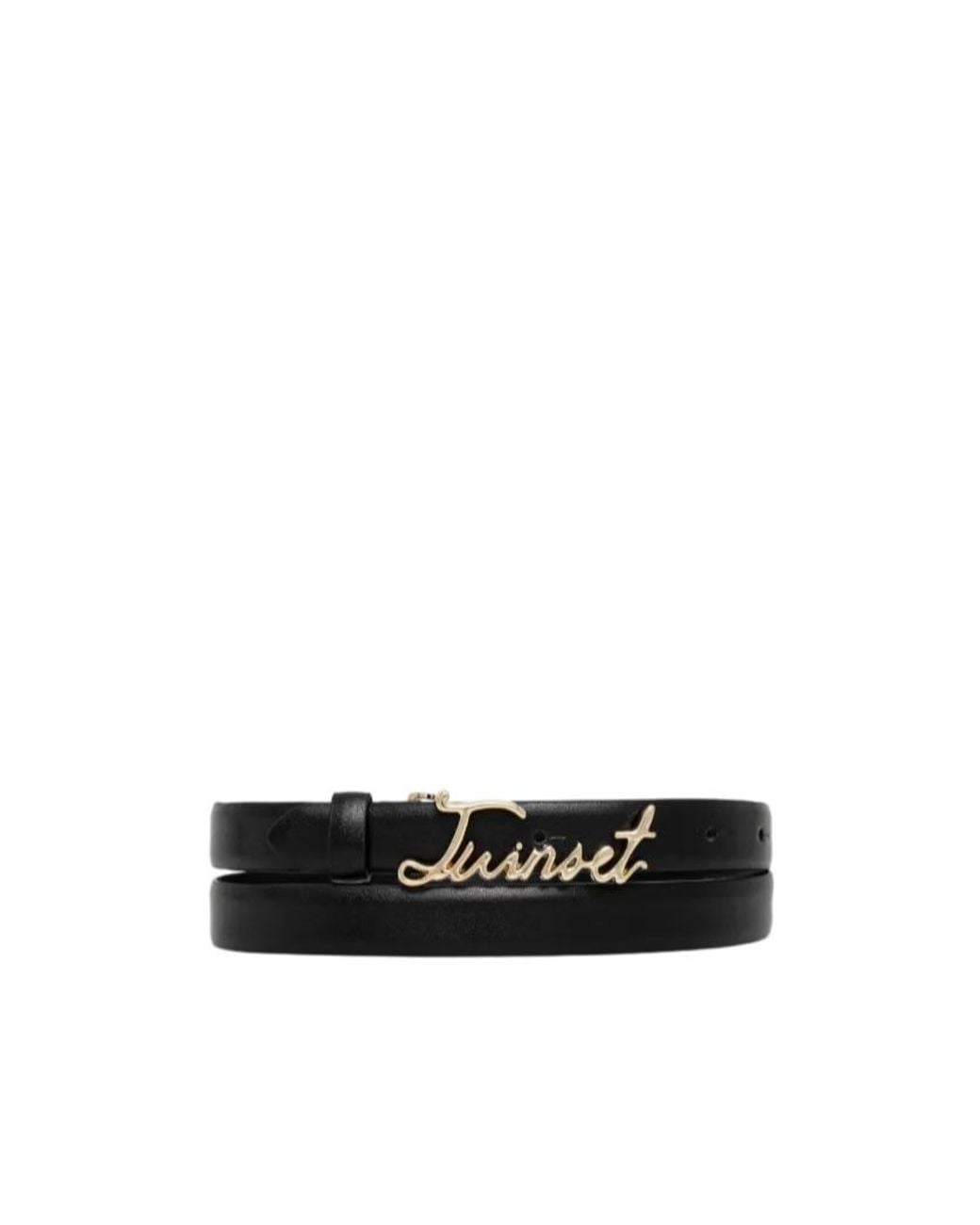 Twinset White Logo Belt