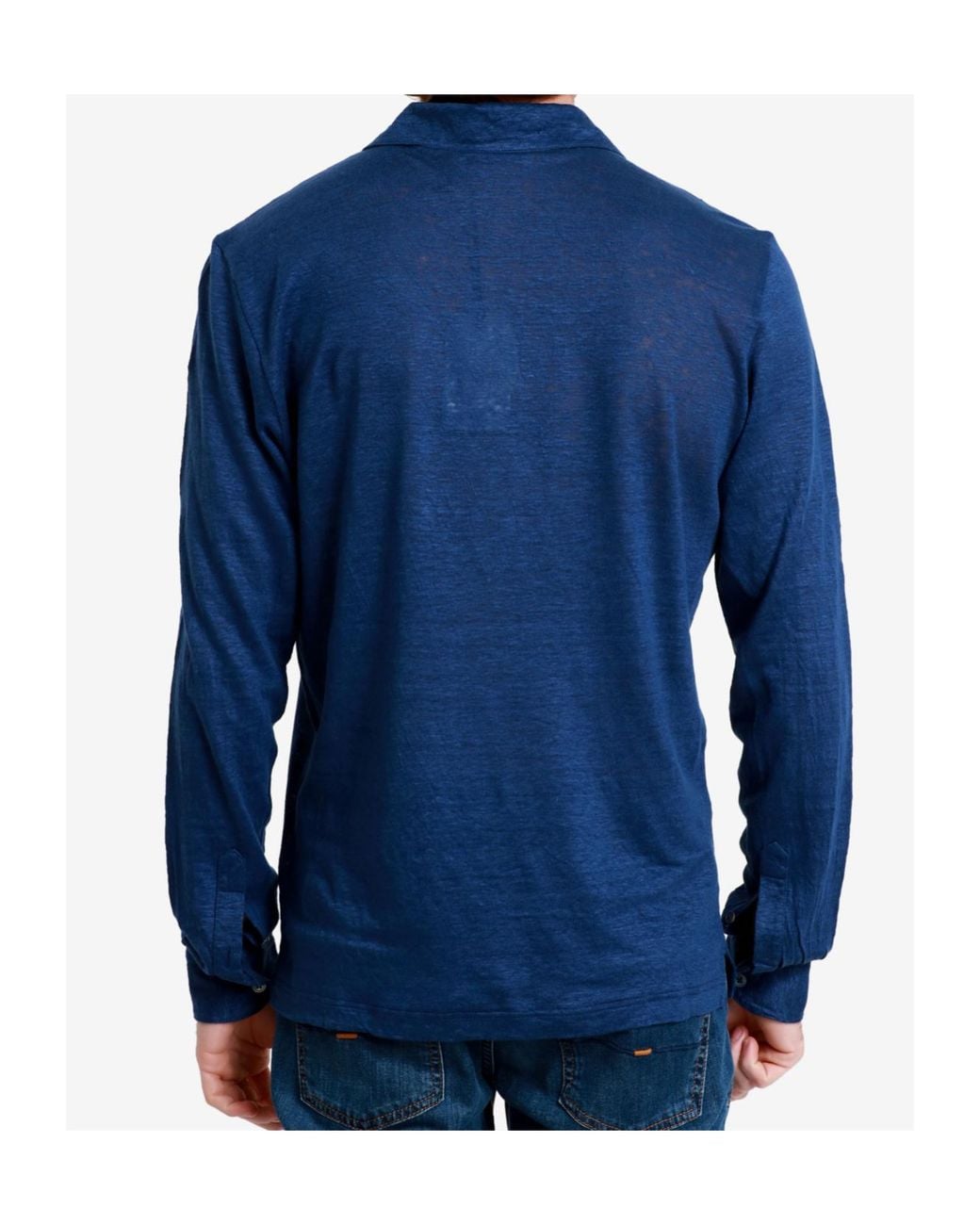 Gran Sasso Blue Long Sleeve T-Shirt for men