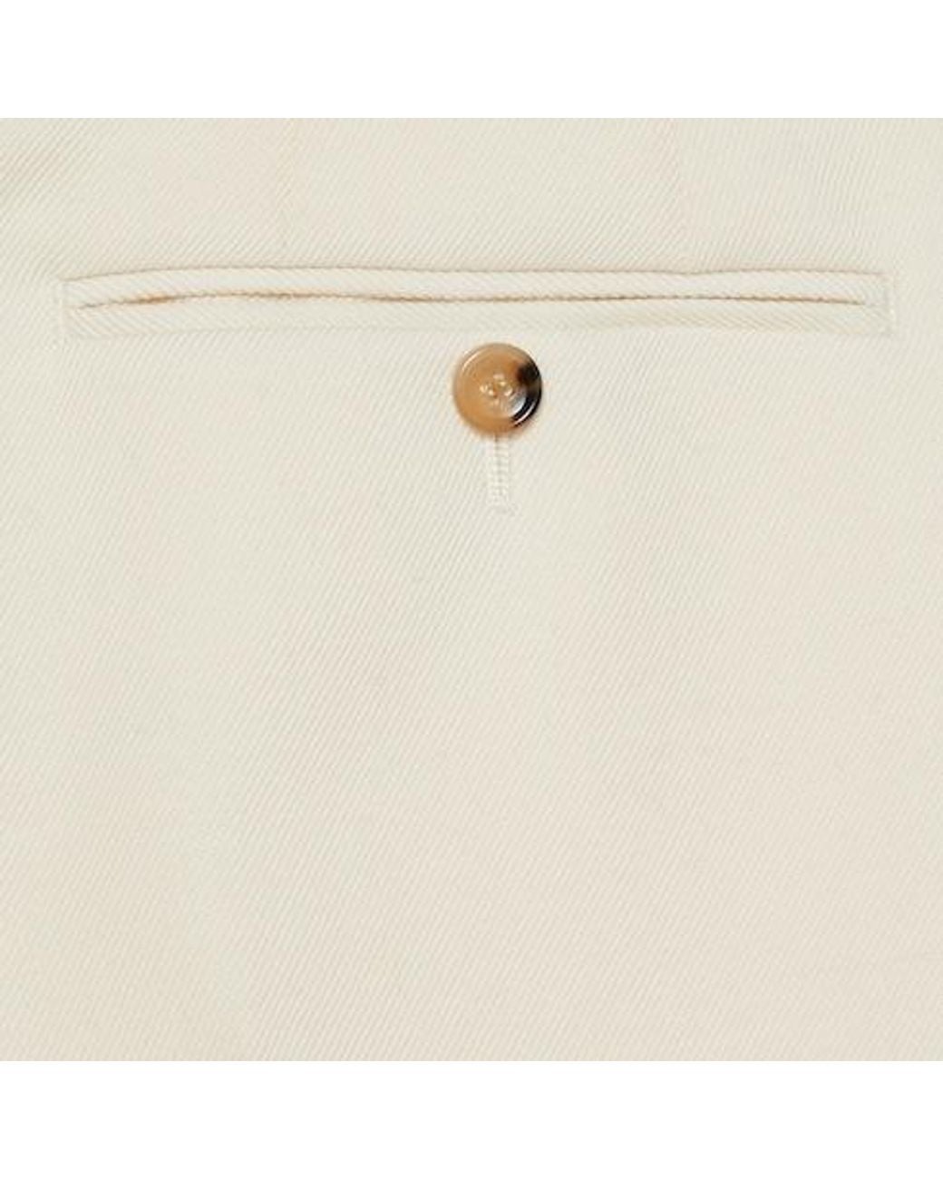 Gucci White Log Patch Tailored Trousers for men