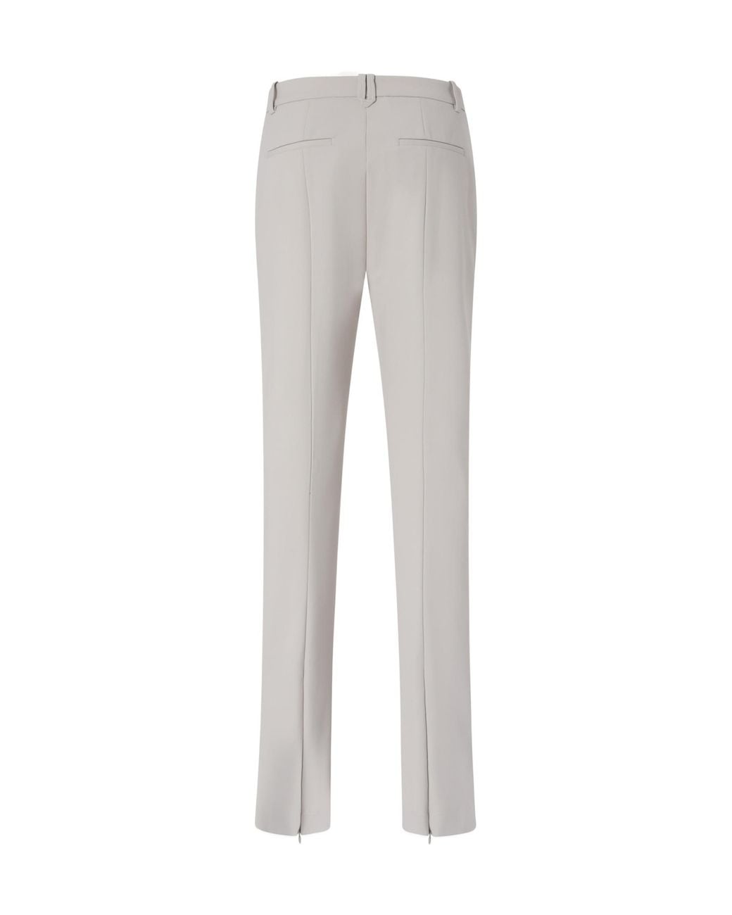Pinko Gray Zip Trousers