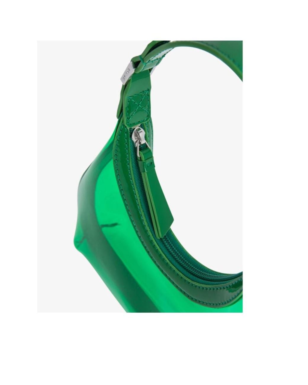 By Far Green Zipper Handbag
