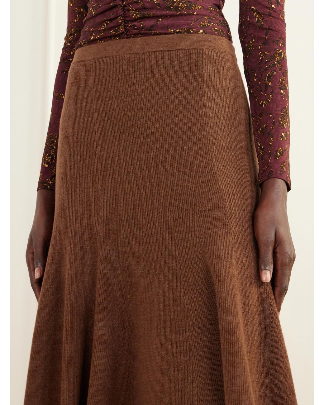 Ulla Johnson Brown Knit Skirt