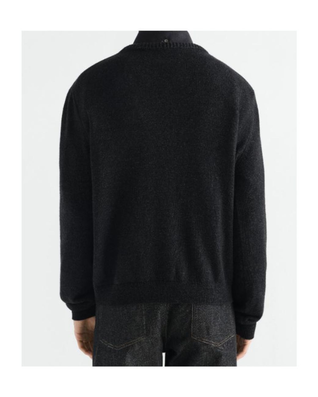 Lemaire Black Crew-Neck Sweater for men