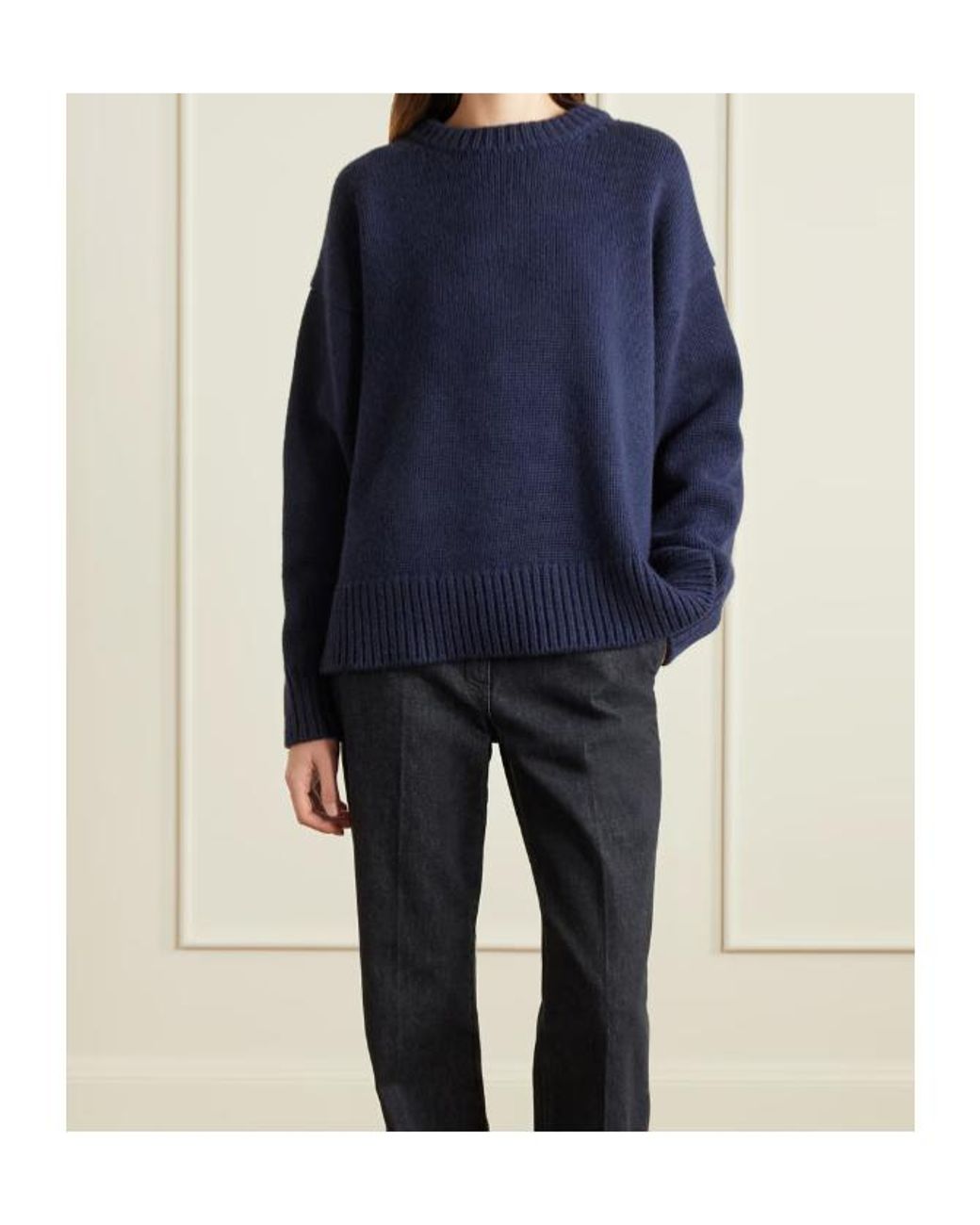 The Row Blue Crew Neck Sweater