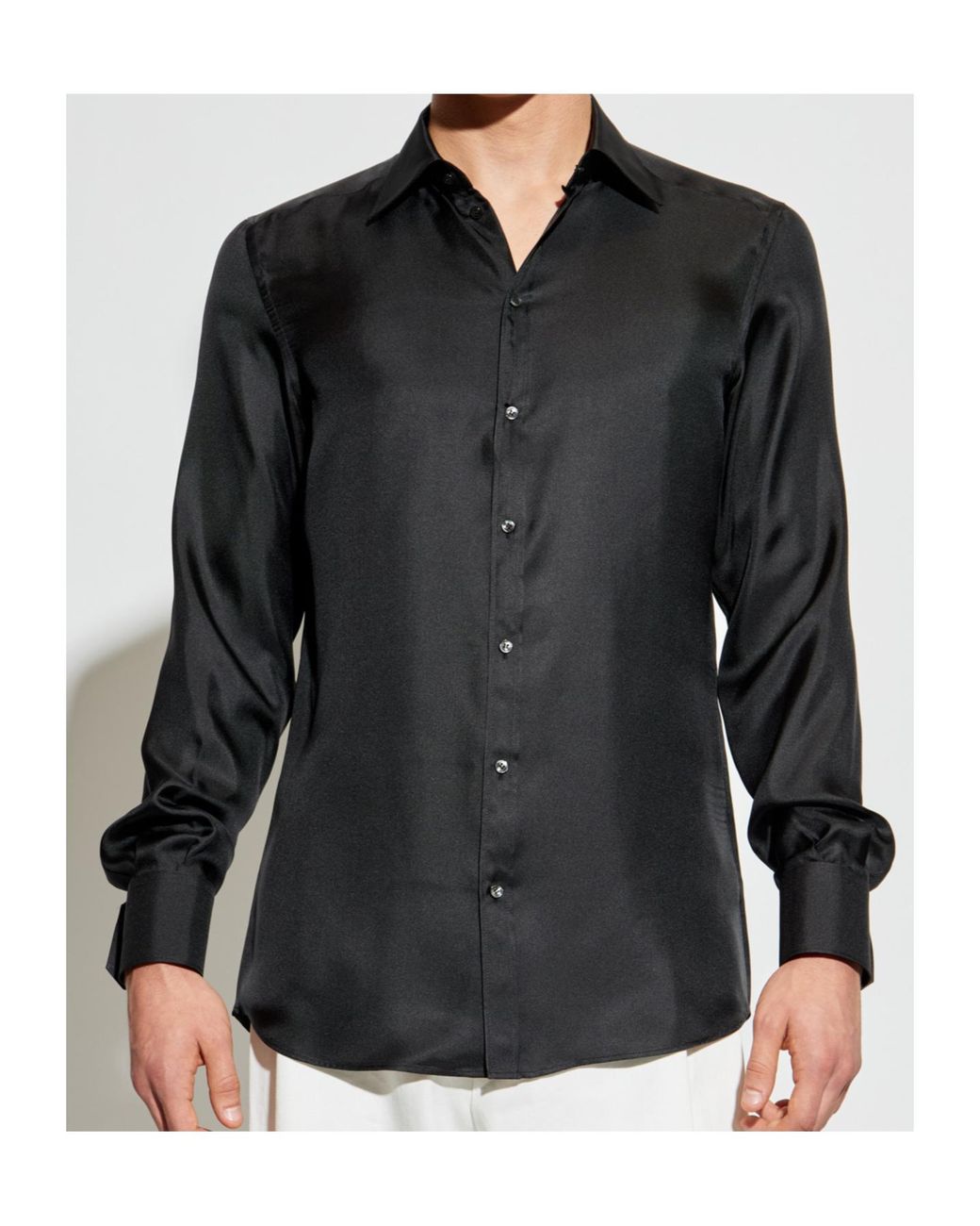 Dolce & Gabbana Black Long-Sleeved Shirt for men
