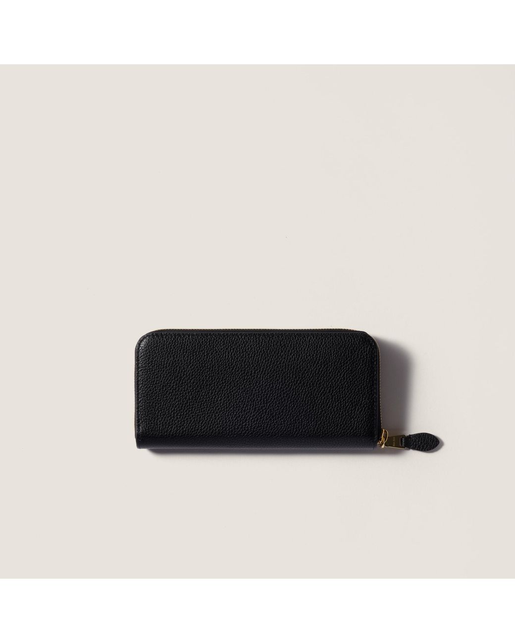Miu Miu Black Large Leather Wallet