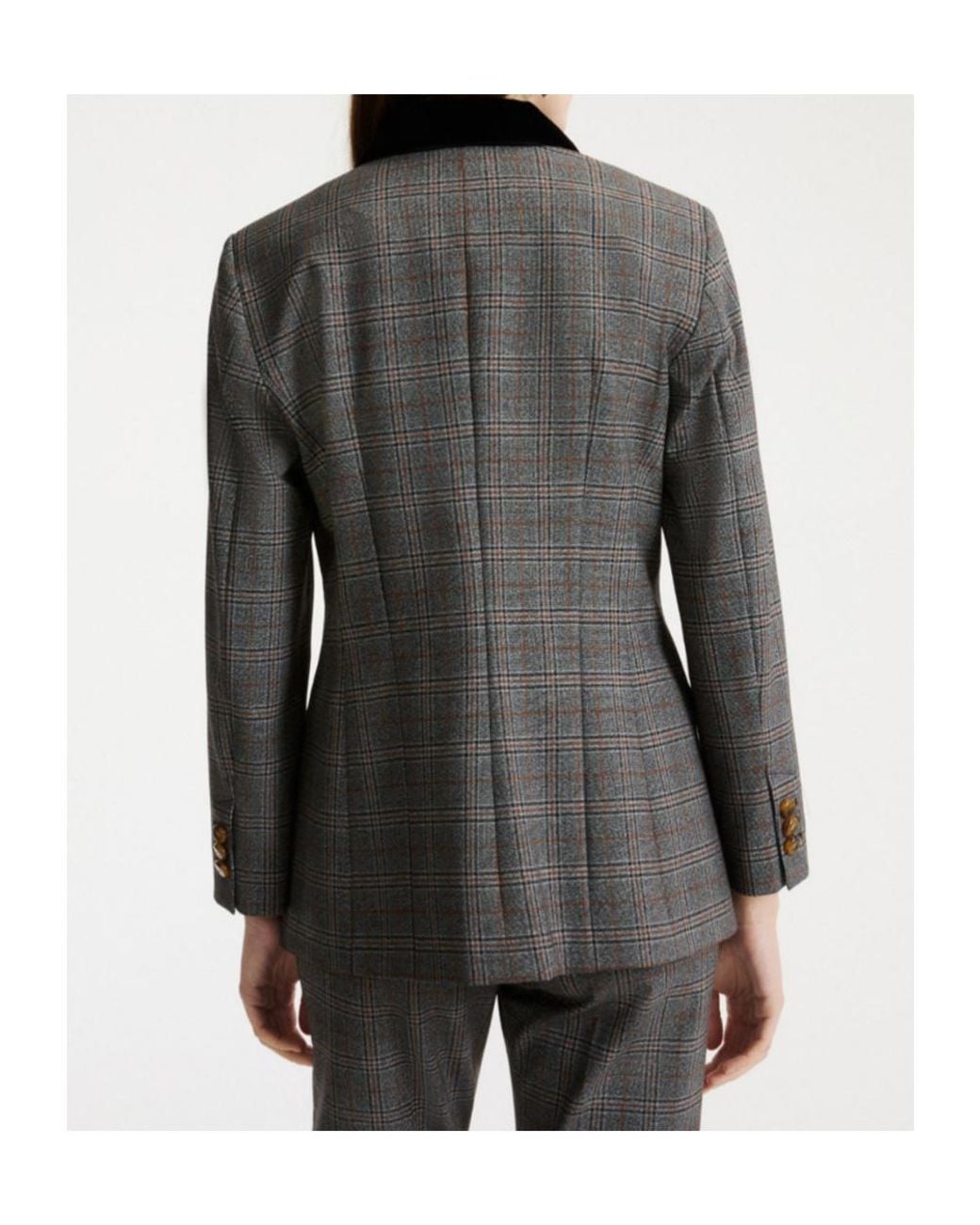 Marella Black Slim-Fit Stretch Twill Blazer