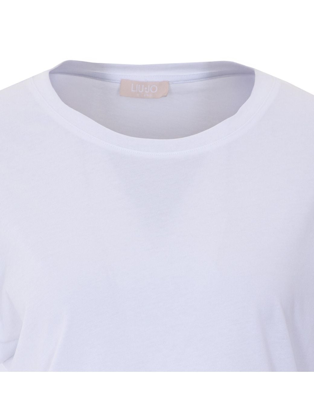 Liu Jo Blue Embellished Neckline T-Shirt