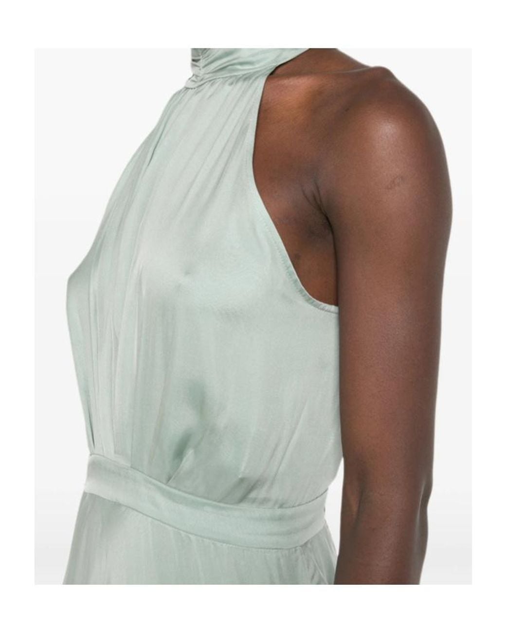 Raquel Diniz Green Sleeveless Dress