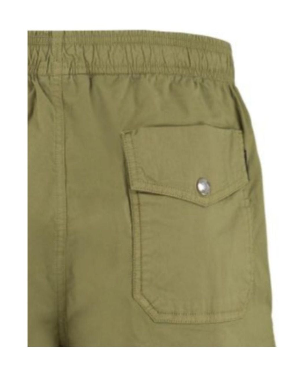 Woolrich Green Straight-Leg Track Shorts for men
