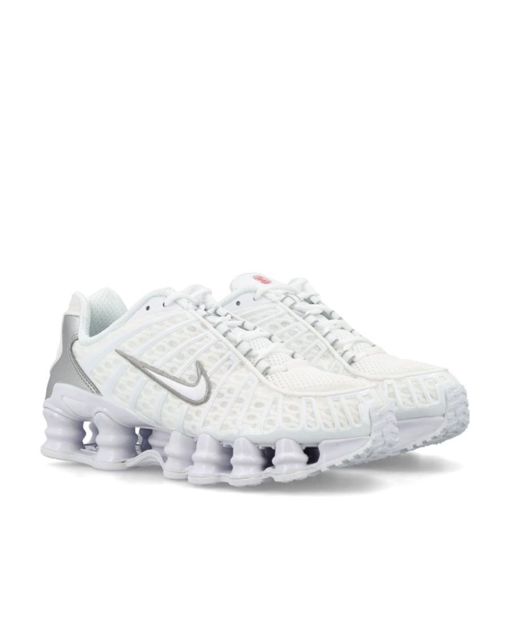 Nike White Shox Tl Sports Sneakers