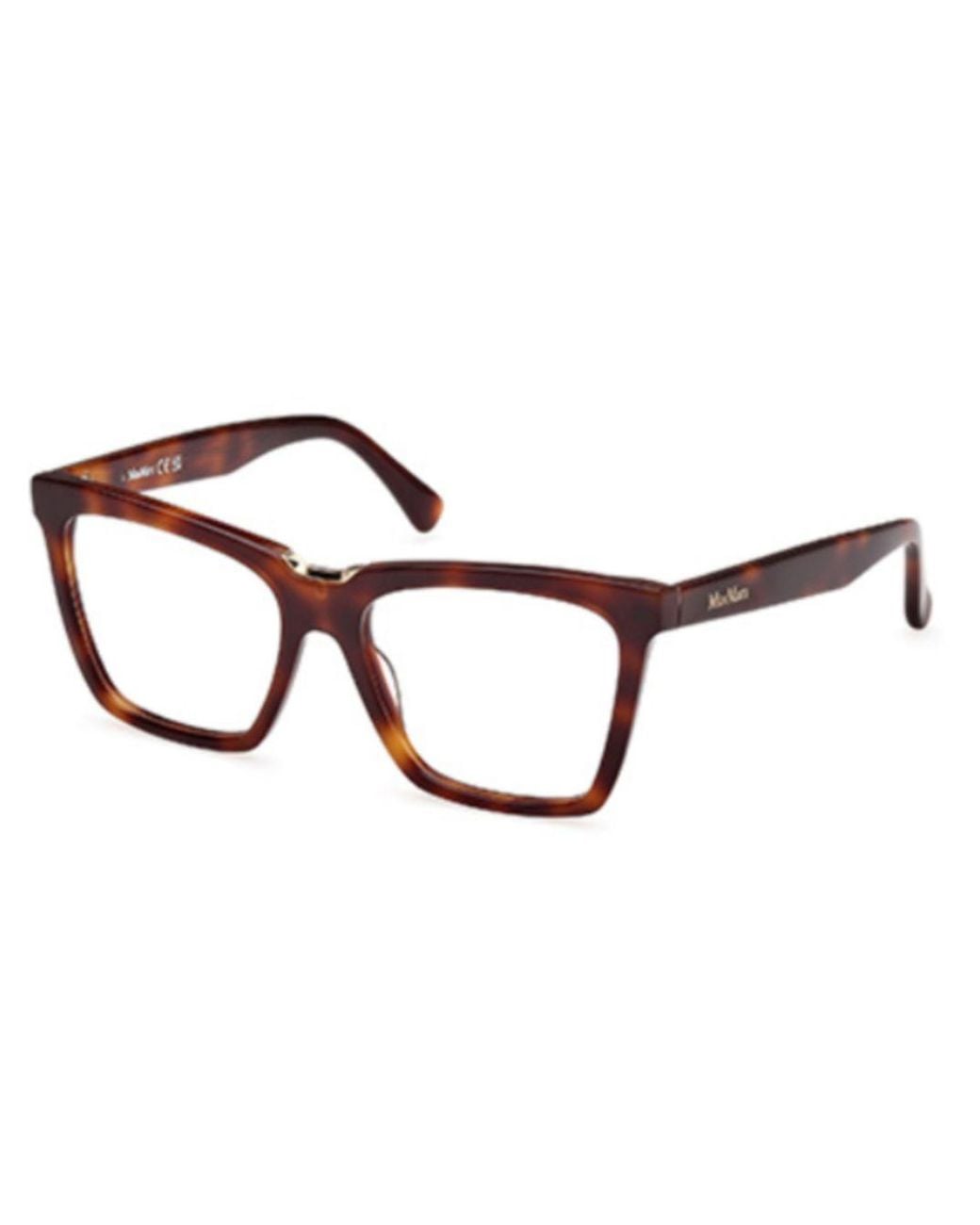 Max Mara White Square Frame Glasses
