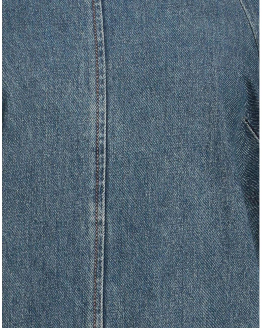 Sportmax Blue Long Sleeve Denim Dress