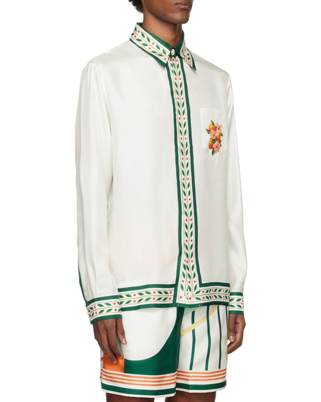 Casablanca Green Oranges En Fleur Shirt for men