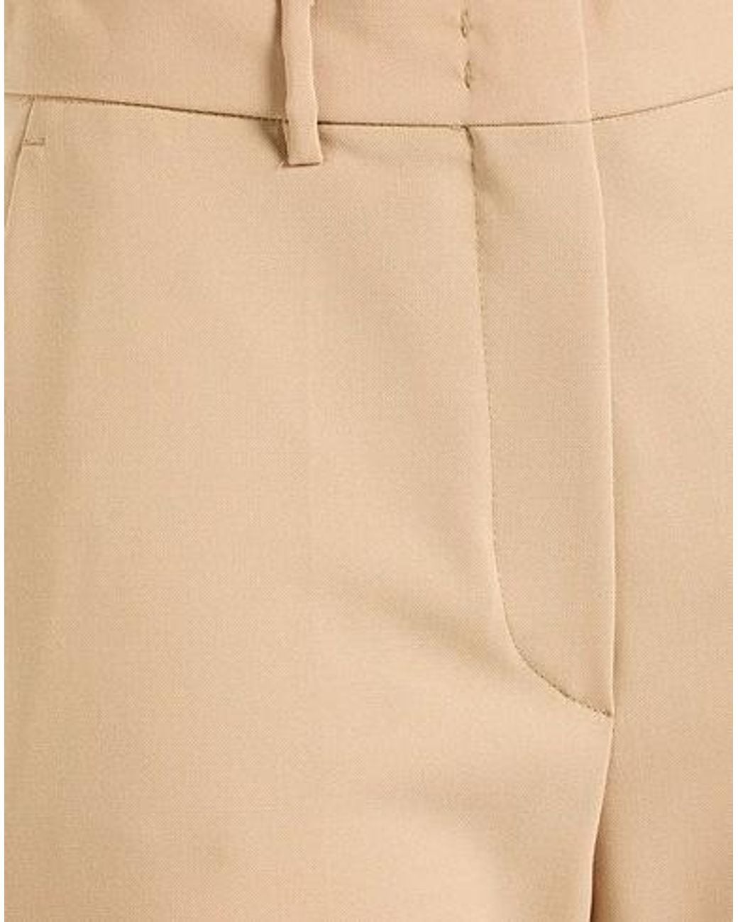 Sportmax Natural High-Waist Wide-Leg Trousers