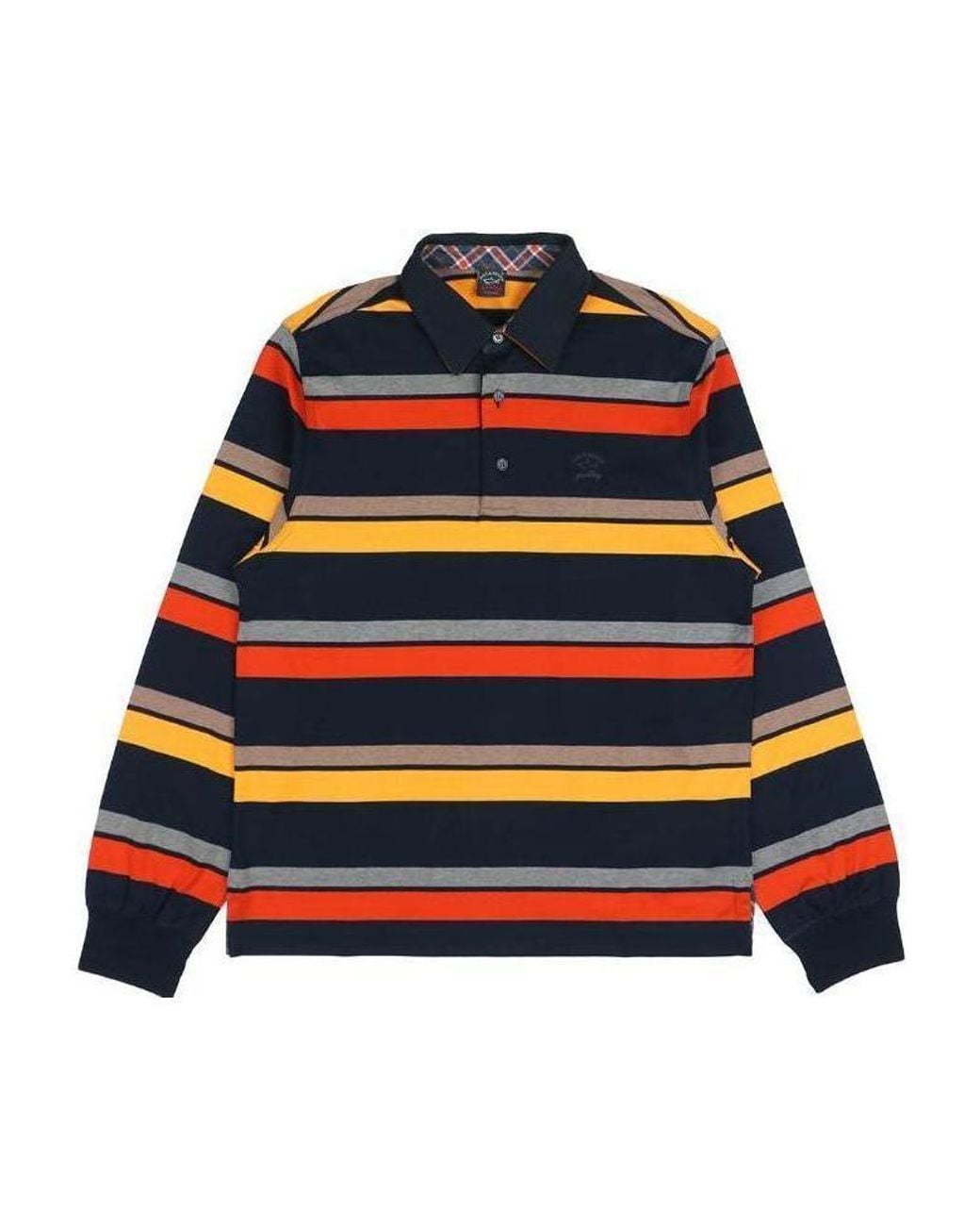 Paul & Shark Multicolor Striped Long-Sleeve Polo Shirt for men