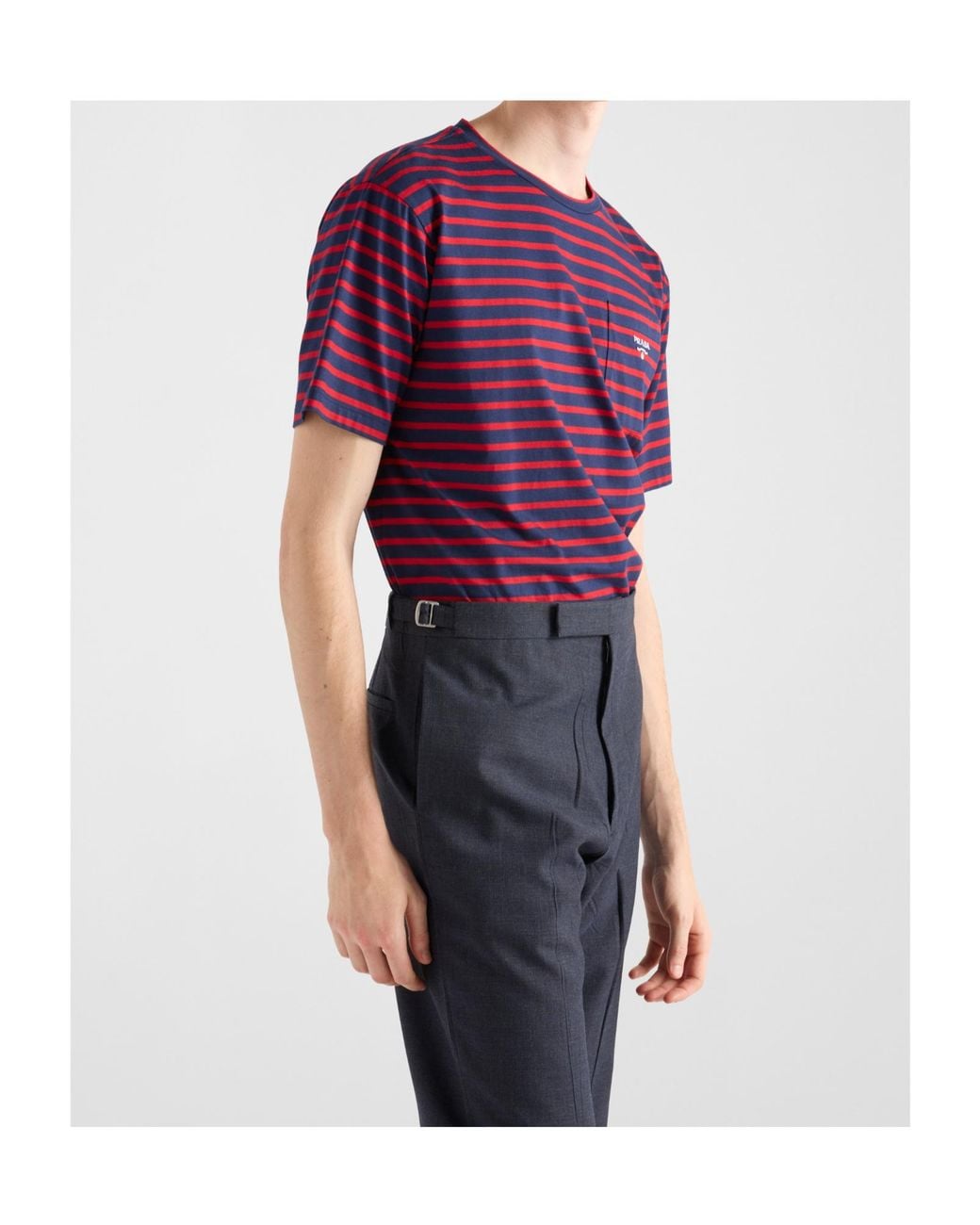 Prada Red Cotton T-Shirt for men