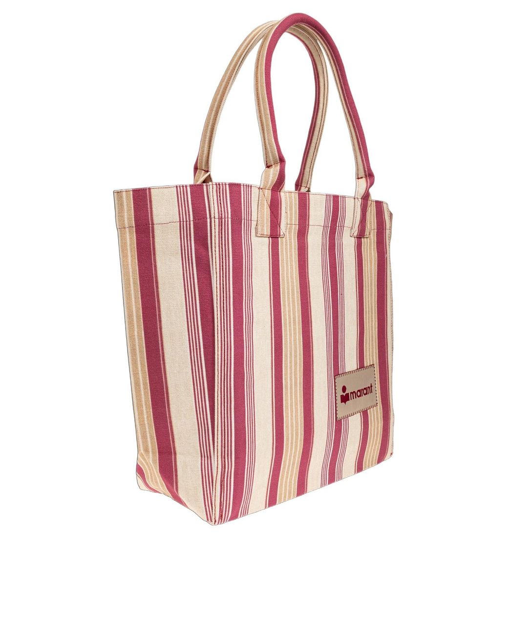 Isabel Marant Pink Striped Handbag