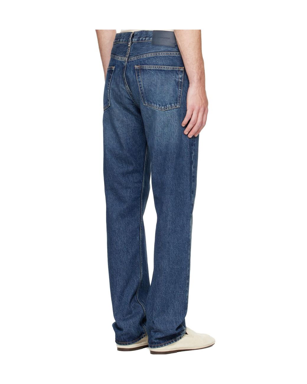 sunflower Blue Logo Patch Trousers for men