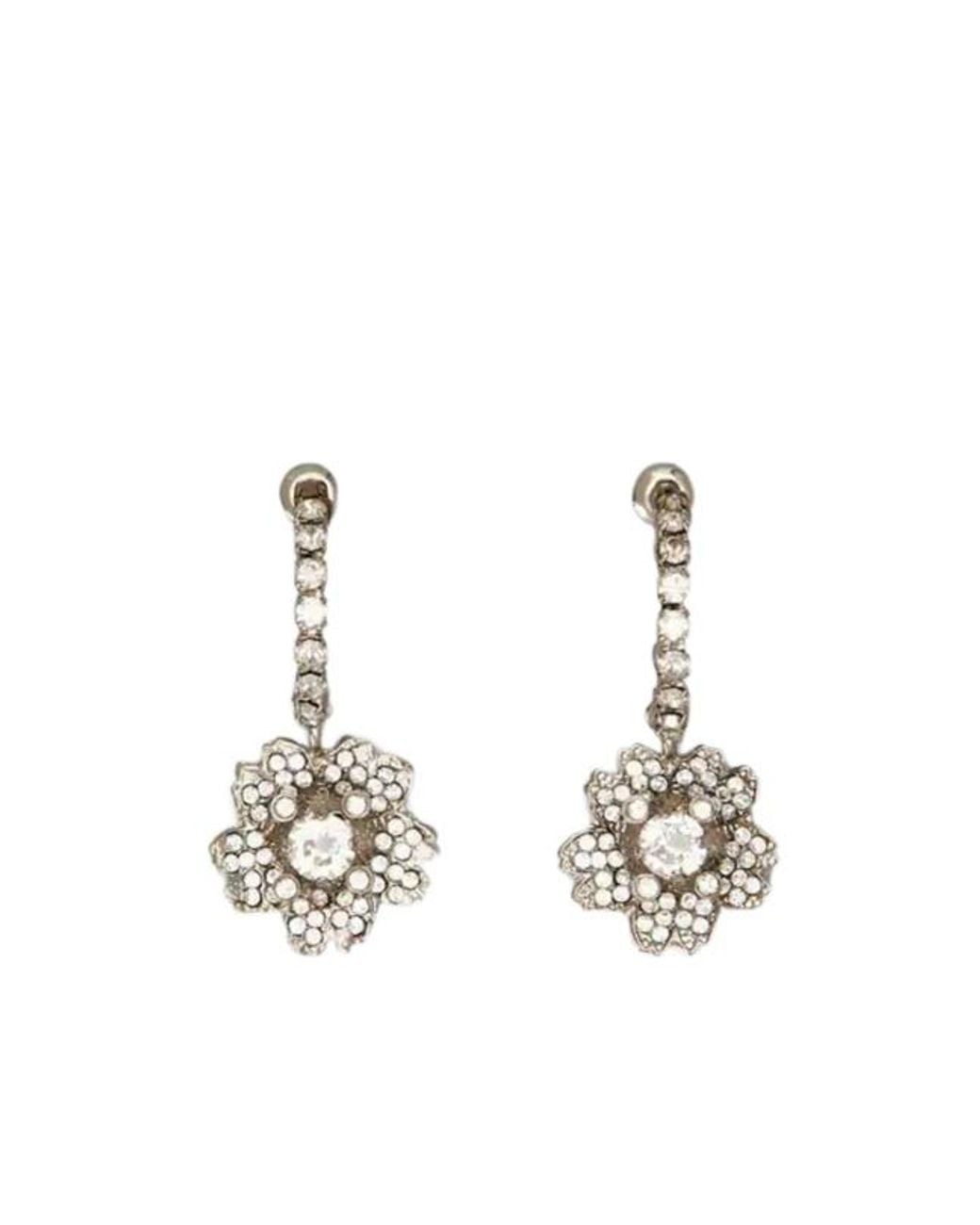 Roger Vivier Metallic Efflorescence Earrings