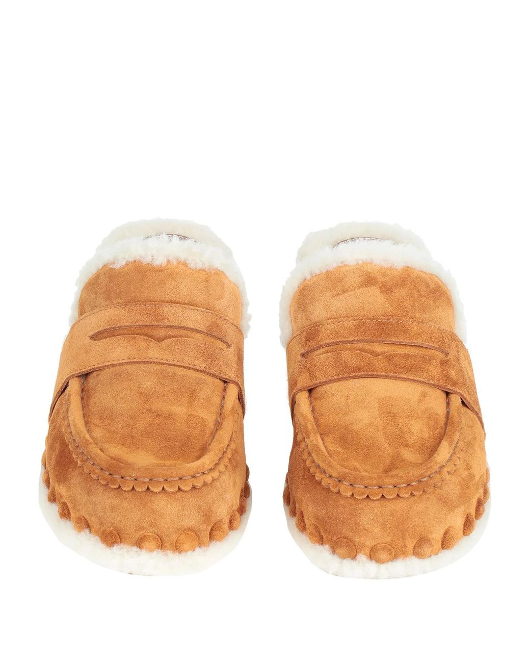 Chloé Brown Solid-Colored Mules