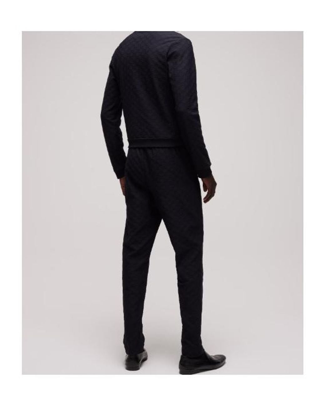 Gucci Black Gg Jersey Jacquard Sportswear Pants for men