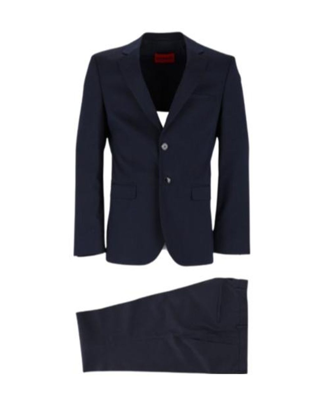 Boss Blue Hugo Two-Piece Single-Breasted Suits for men