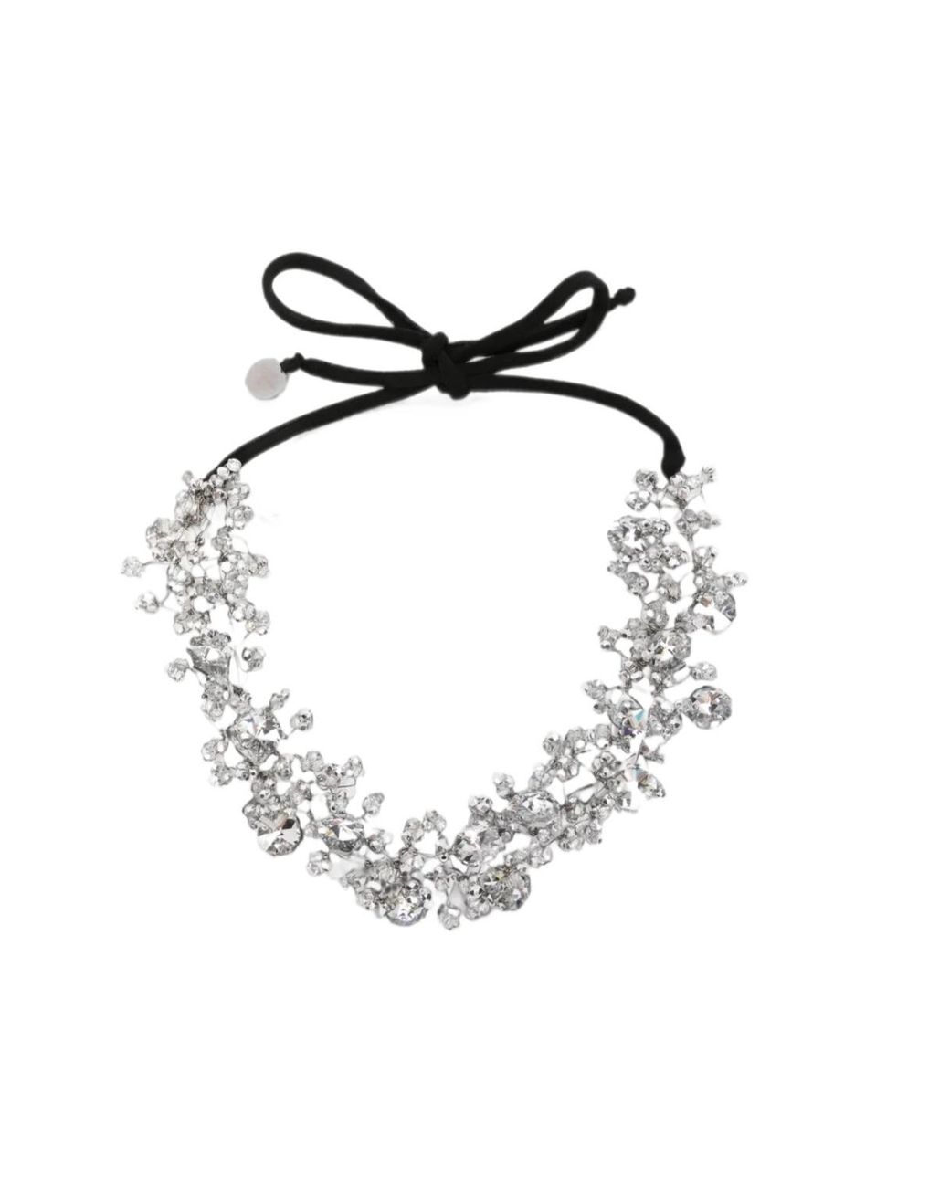 Maria Calderara White Cluster Crystal Necklace