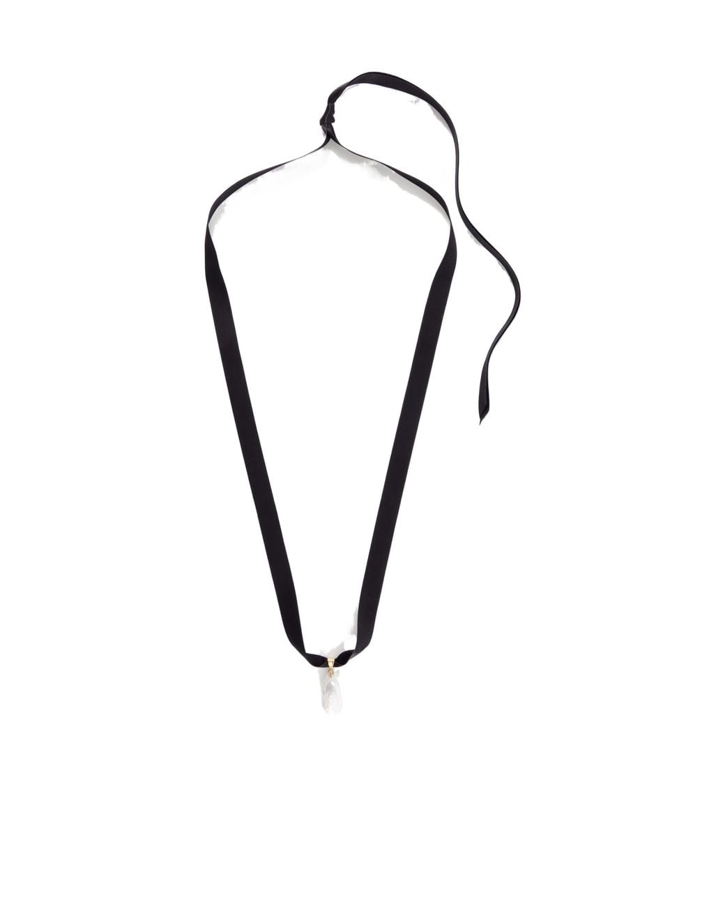 Jennifer Behr Multicolor Silk-Satin Pearl Choker