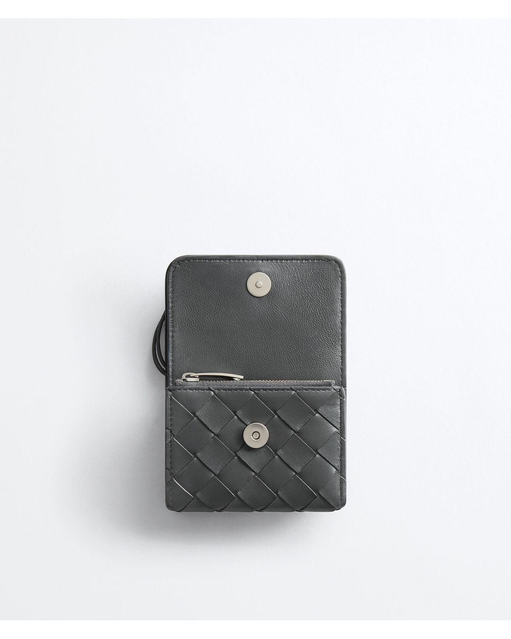 Bottega Veneta Black Andiamo Tri-Fold Wallet