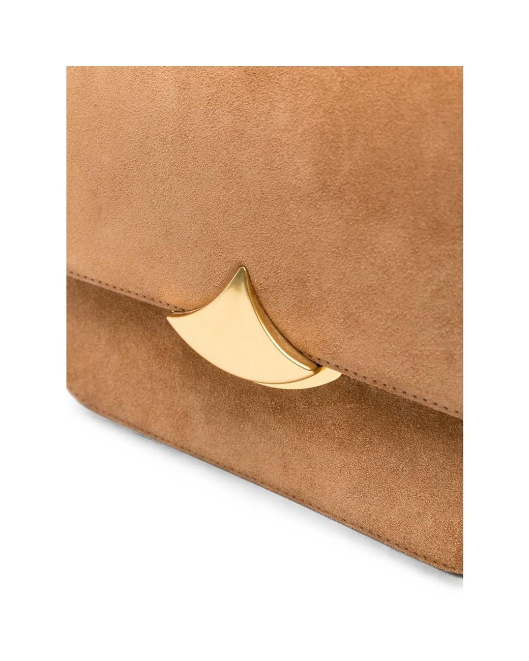 Sessun White Sac À Bandoulière À Finitions En Métal Dore