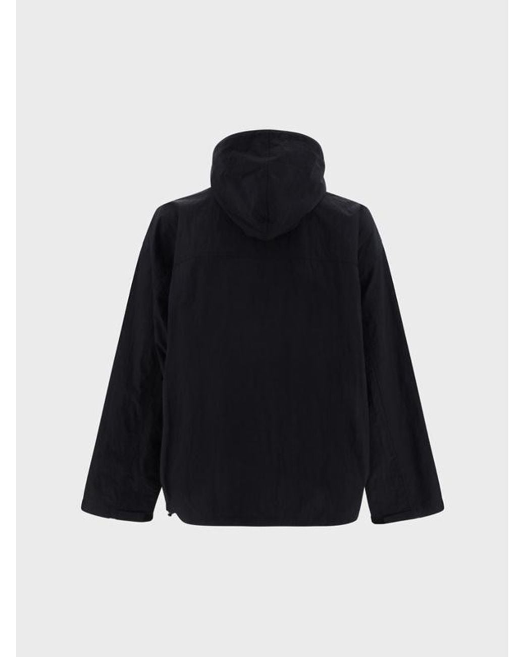 Acne Black Face-Patch Hooded Jacket for men