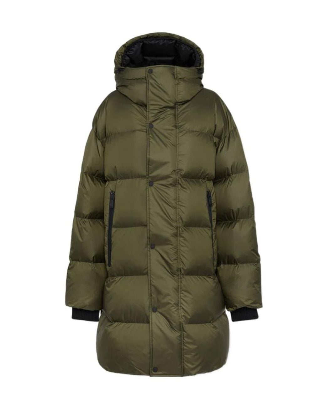 DSquared² Green Long Sleeved Hooded Down Coat