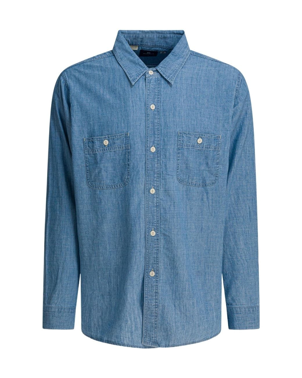 Levi's Blue French Collar Denim Shirt for men