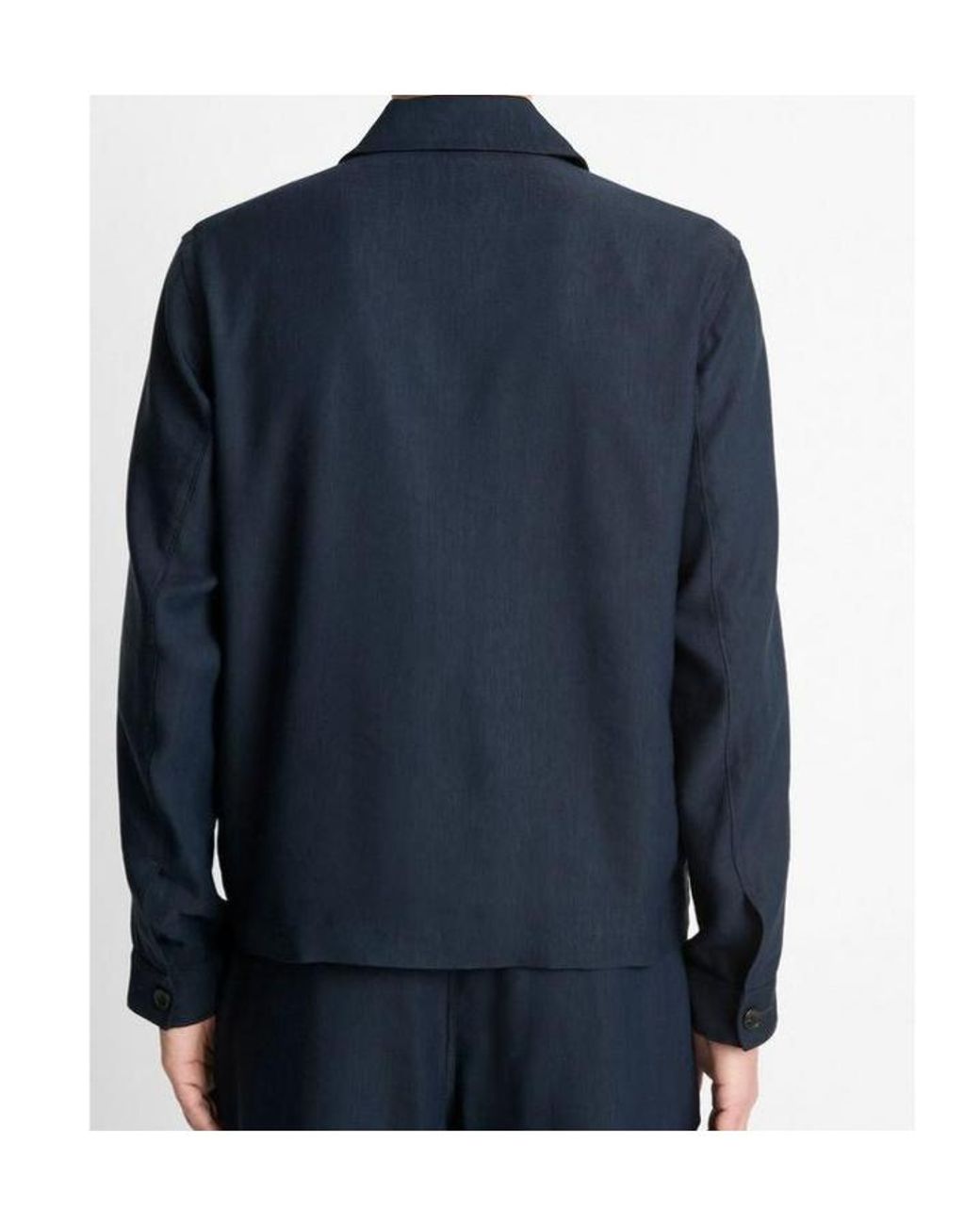 Vince Blue Zip-Up Jacket for men