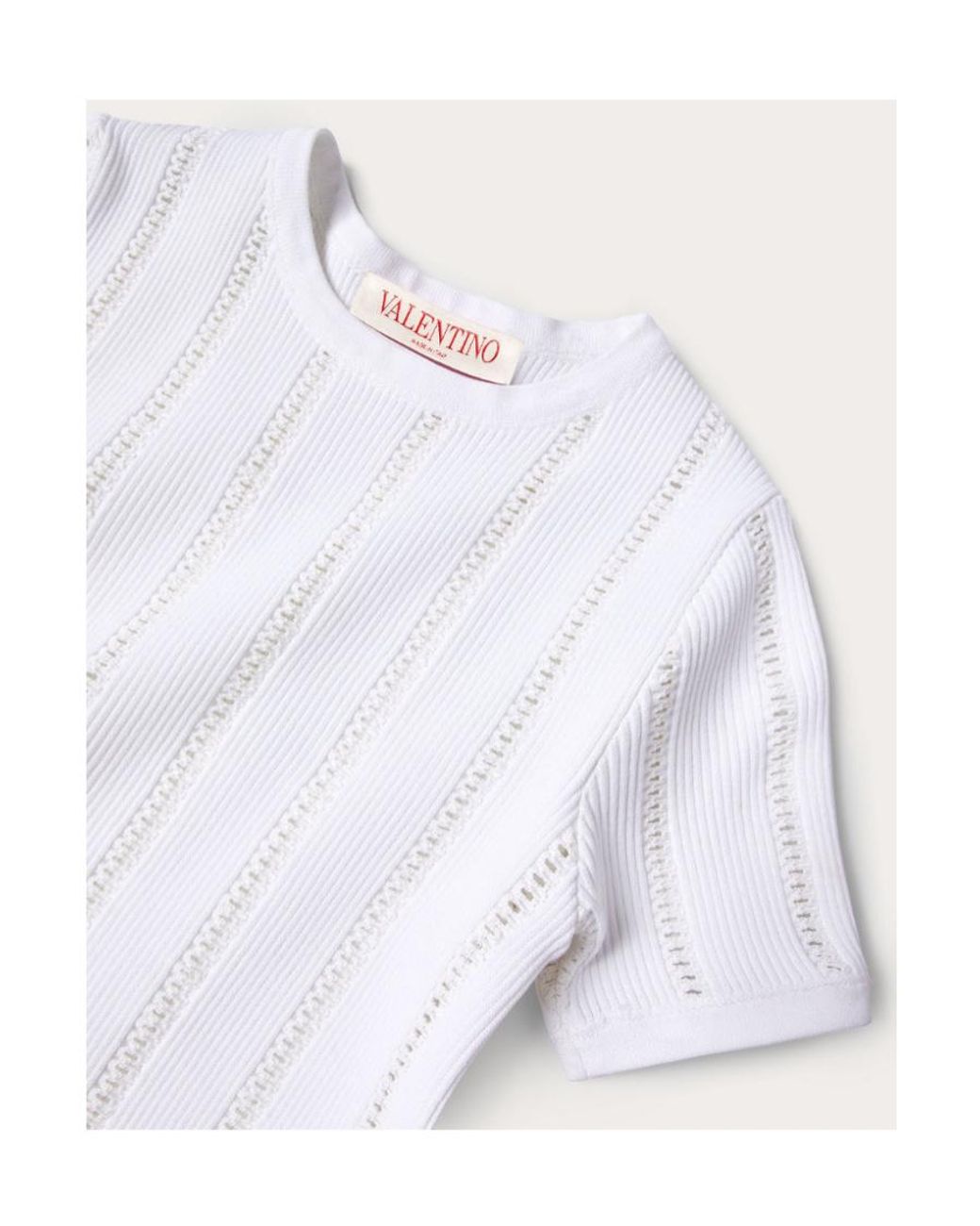 Valentino White Logo Pullover