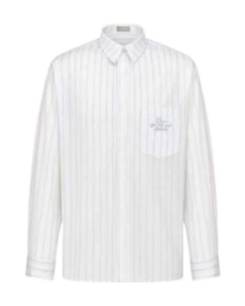 Dior White Homme X Hylton Nel Striped Oversized Shirt for men