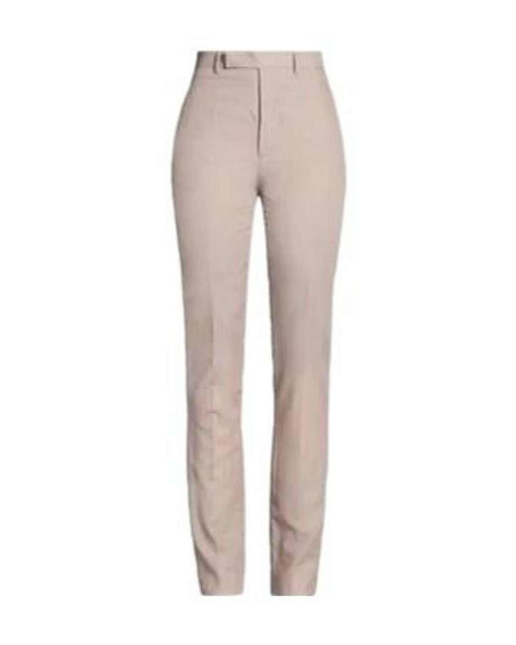 Rick Owens Gray Straight-Leg Dress Pants