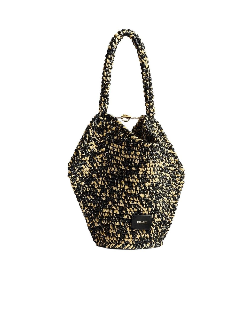 Khaite Metallic Logo-Patch Tote Bag