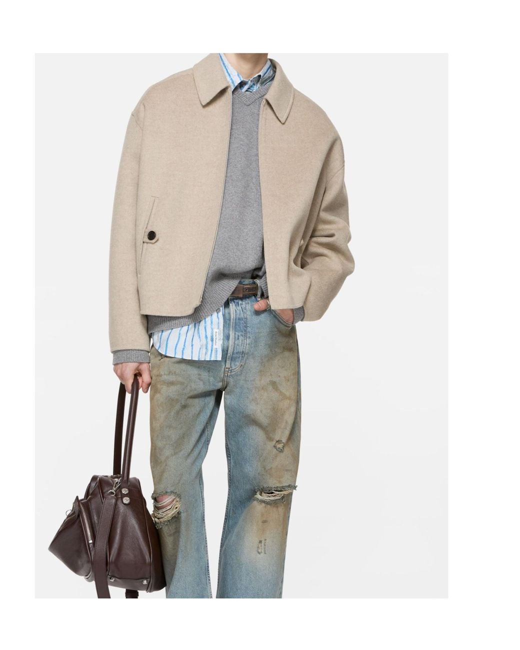 Acne Natural Jackets for men