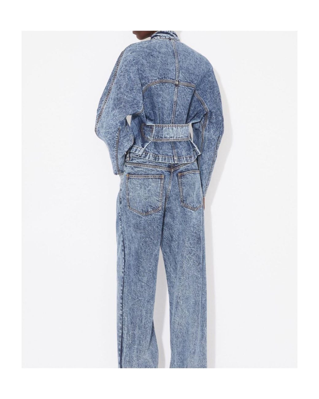 Alaïa Blue Alaïa Round Racing Jacket
