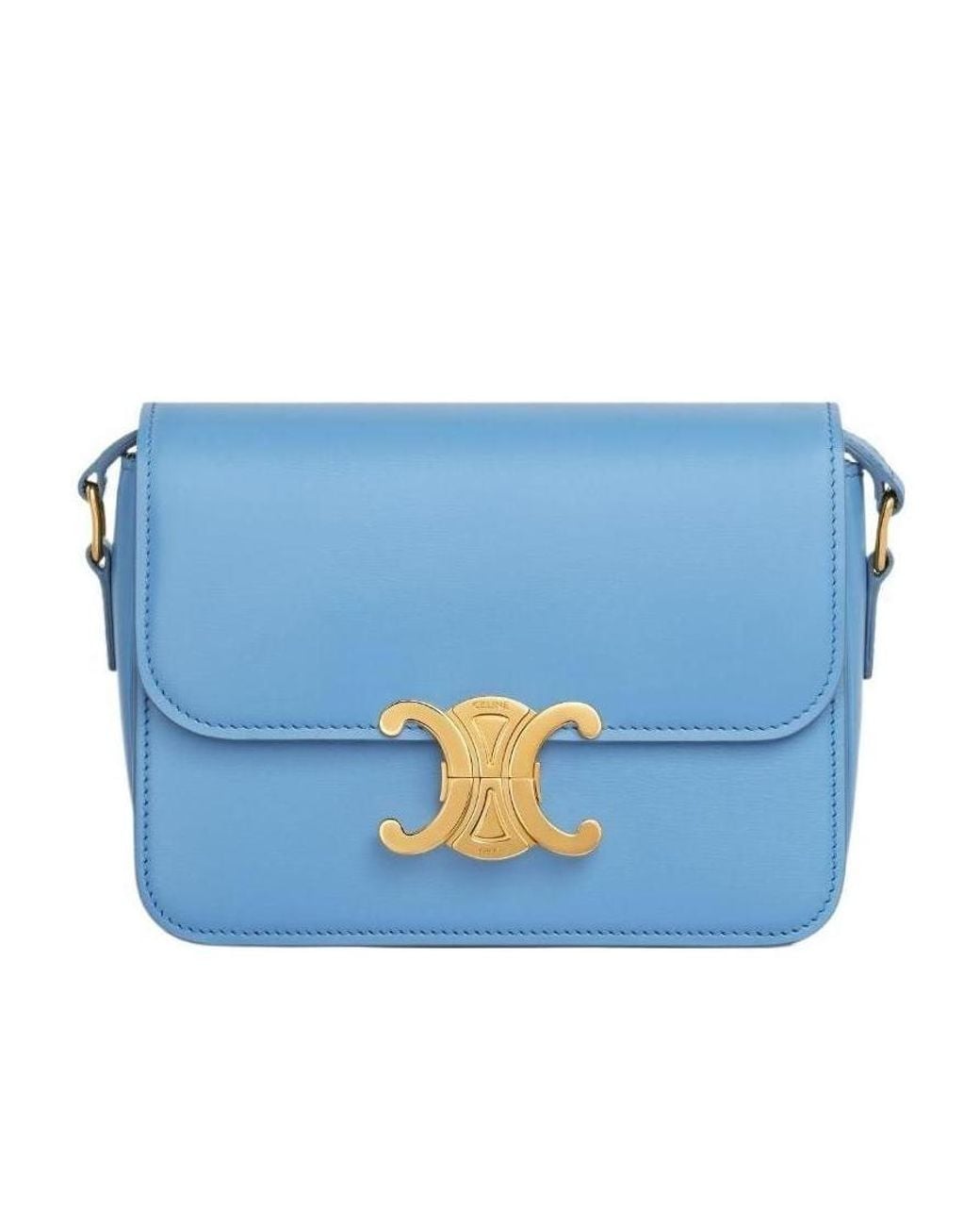 Céline Blue Teen Triomphe Bag