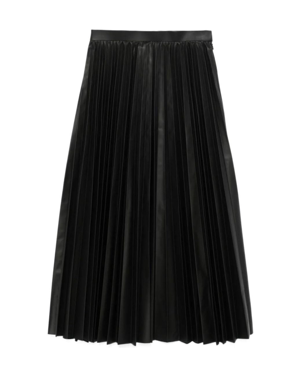 Junya Watanabe Black Pleated Midi Skirt