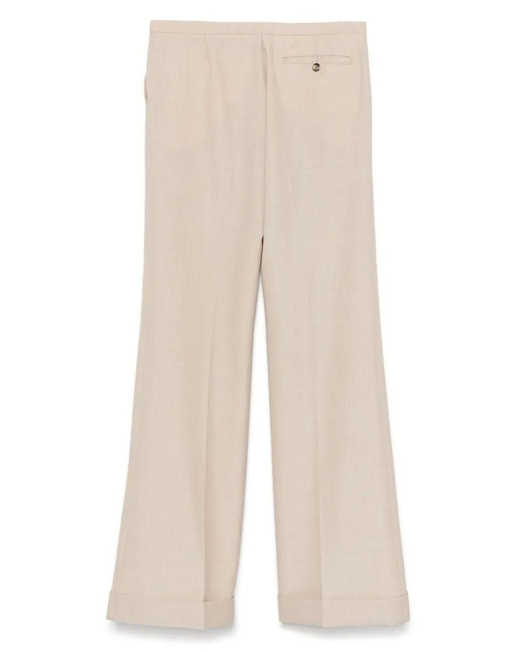 Philosophy Di Lorenzo Serafini Natural Rolled-Up Casual Pants