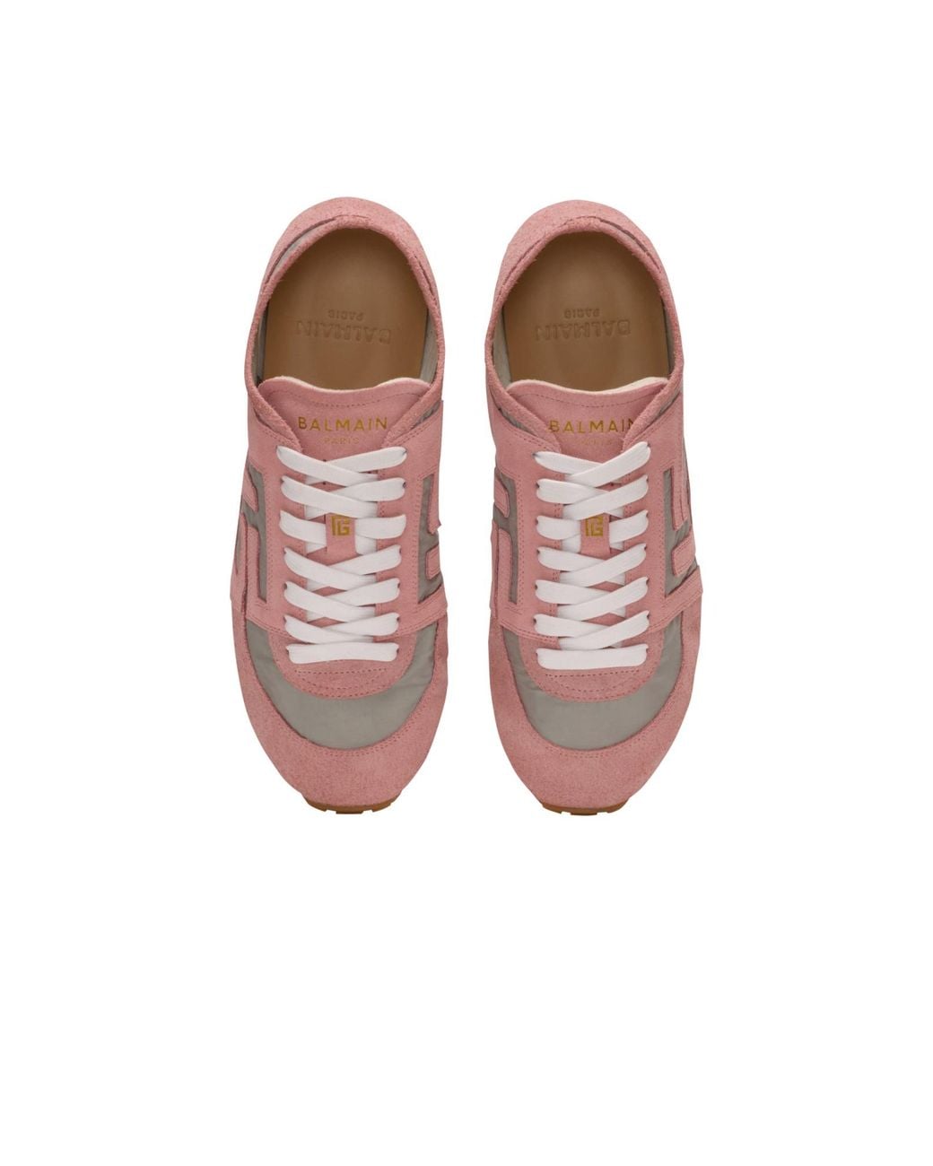 Balmain Pink Racer 45 Trainers