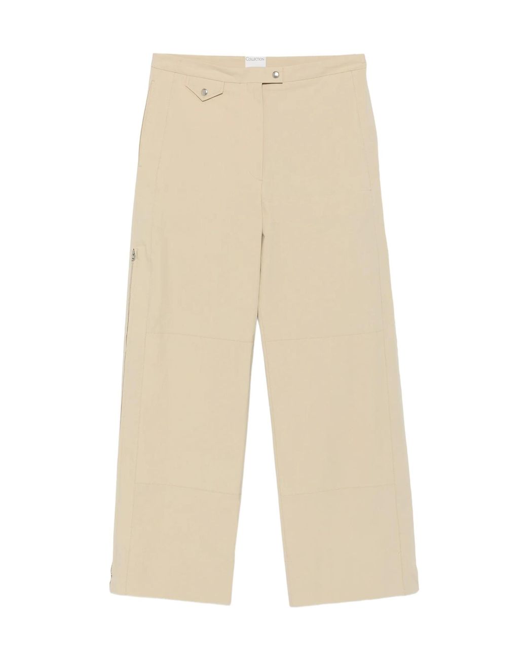 Calvin Klein Natural Gemma Wide-Leg Trousers