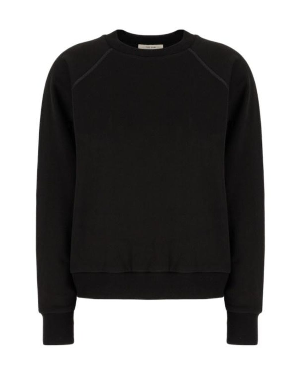 The Row Black Eulalia Crew-Neck Sweatshirt
