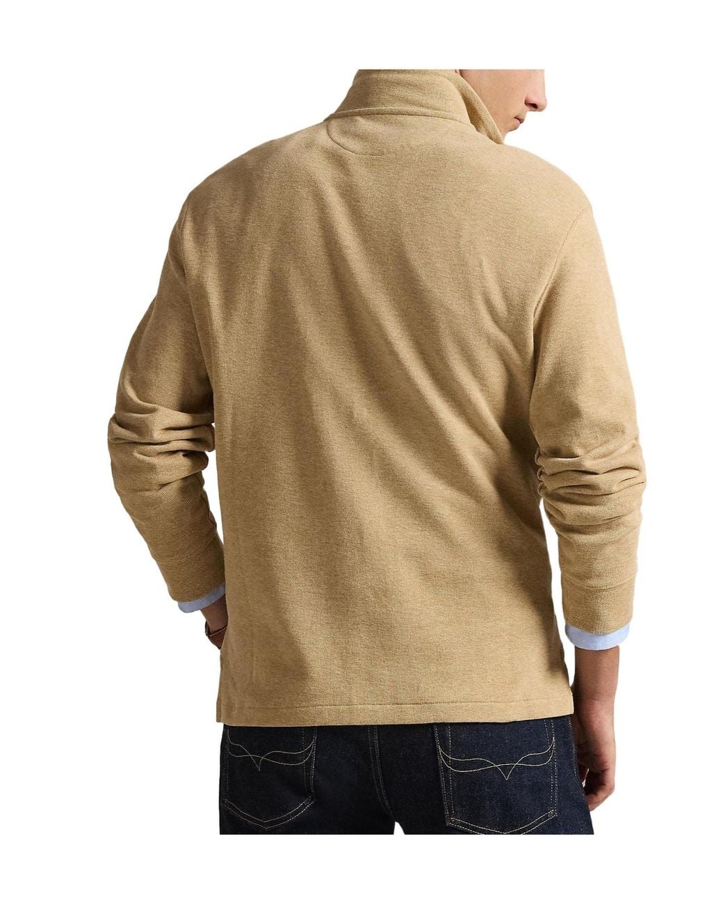 Polo Ralph Lauren Natural Quarterzip Longsleeve Top for men