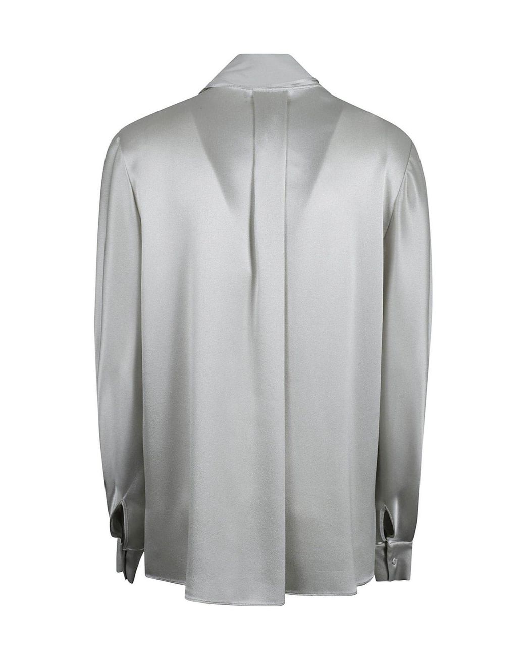 Alberta Ferretti Gray Long-Sleeved Shirt